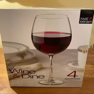 COPY - Set Of 4 Royal Leerdam Libbey Wine Glasses